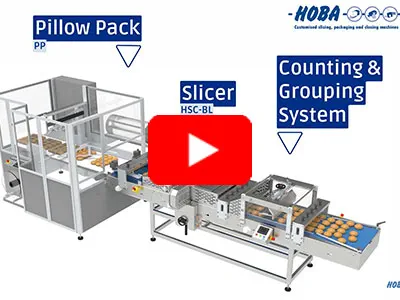 HOBA - Bun Slicer HSC-BL and Pillow Packer PP